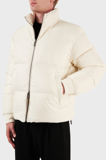 Emporio Armani Çift Taraflı Su ve Rüzgar Geçirmez Regular Fit Erkek Mont 6R1B65 1NVSZ F1F5 EKRU - 2
