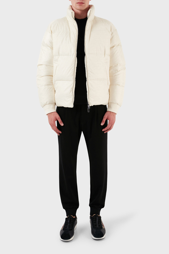 Emporio Armani Çift Taraflı Su ve Rüzgar Geçirmez Regular Fit Erkek Mont 6R1B65 1NVSZ F1F5 EKRU - 4