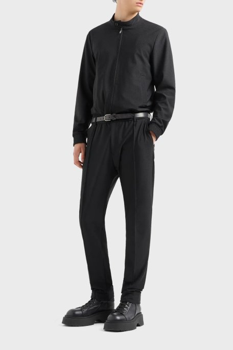Emporio Armani Çimalı Normal Bel Erkek Pantolon EM000440 TE11109 UC001 SİYAH - 3