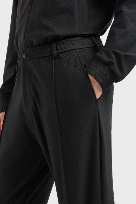 Emporio Armani Çimalı Normal Bel Erkek Pantolon EM000440 TE11109 UC001 SİYAH - 4