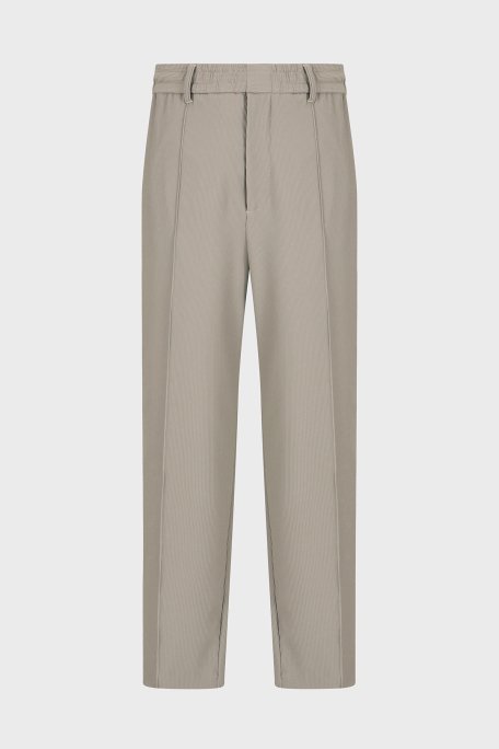 Emporio Armani Çimalı Regular Fit Normal Bel Düz Paça Fitilli Erkek Pantolon EM001508 AF14076 U6218 BEJ - 6