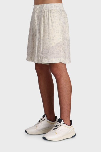 Emporio Armani Comfort Fit Lastikli Bel Kartal Logolu Bermuda Erkek Short EM001846 AF15260 MB046 BEYAZ - 2