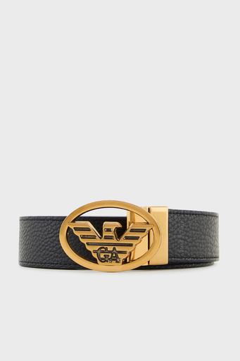 Emporio Armani Değiştirilebilir Tokalı Hakiki Deri Erkek Kemer EM001924 AF15457 UC001 SİYAH - 1