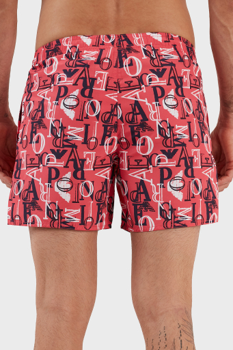 Emporio Armani Deniz Şortu Regular Fit Cepli Erkek Mayo Short 211740 3R445 00776 FUŞYA - 6