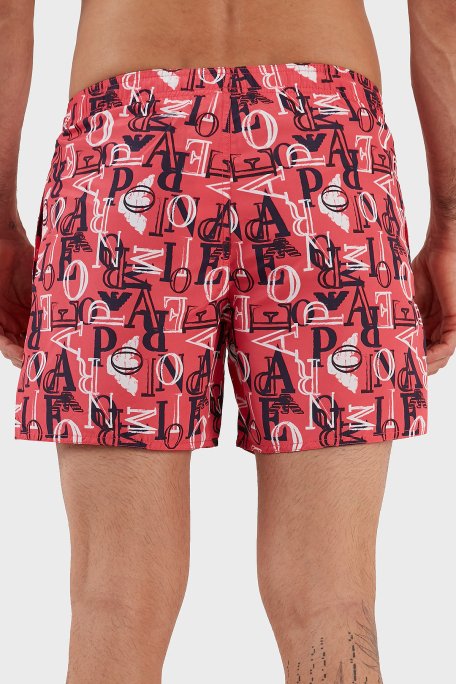 Emporio Armani Deniz Şortu Regular Fit Cepli Erkek Mayo Short 211740 3R445 00776 FUŞYA - 6