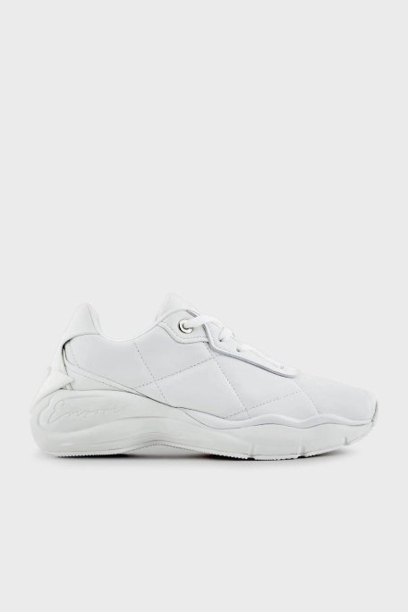 Emporio Armani Deri Sneaker Bayan Ayakkabı X3X217 XF782 01015 BEYAZ - 7