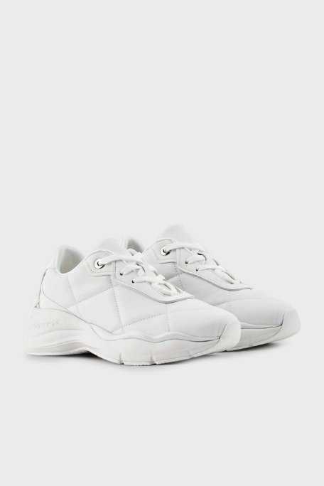 Emporio Armani Deri Sneaker Bayan Ayakkabı X3X217 XF782 01015 BEYAZ - 8