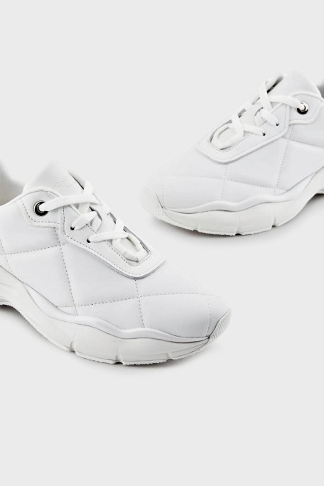 Emporio Armani Deri Sneaker Bayan Ayakkabı X3X217 XF782 01015 BEYAZ - 11