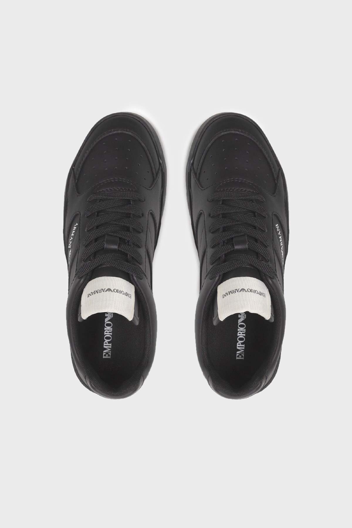 Emporio Armani Deri Sneaker Erkek Ayakkabı S X4X558 XN012 00002 SİYAH