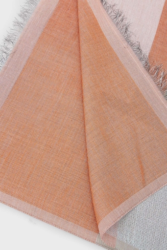 Emporio Armani Desenli Pamuklu 81x192 cm Unisex Şal 625279 3R336 00068 TURUNCU - 4