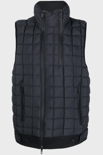 Emporio Armani Dik Yaka Kuş Tüyü Dolgulu Yalıtımlı Şişme Erkek Yelek 3R1BT2 1NSXZ 0999 SİYAH - 10
