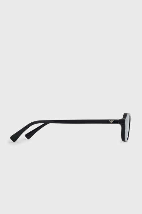 Emporio Armani Dikdörtgen Güneş Erkek Gözlük 0EA4253U 501765 54 Parlak Siyah-Açık Gök Mavisi - 4