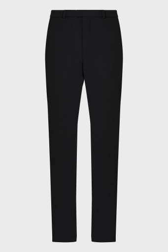 Emporio Armani Dokuma Regular Fit Yüksek Bel Düz Paça Chino Erkek Pantolon EM000158 TE14101 UC001 SİYAH - 5