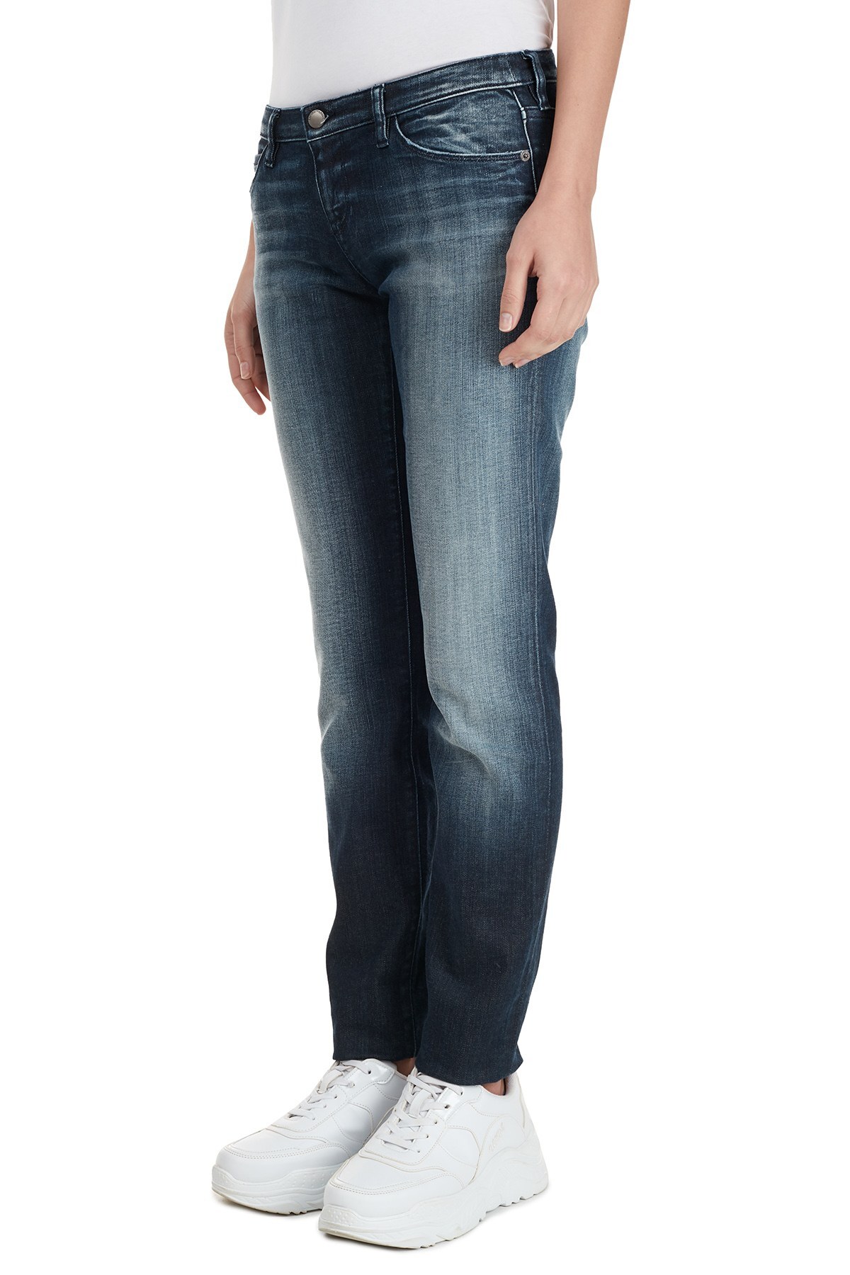 Emporio Armani Düşük Bel Skinny Pamuklu J06 Jeans Bayan Kot Pantolon 6H2J06 2DB5Z 0941 LACİVERT