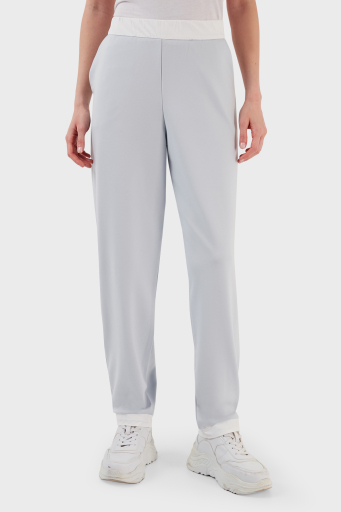 Emporio Armani Elastik Bel Bantlı Cepli Jogger Spor Bayan Pantolon 3R2P7E 2JWHZ 0703 AÇIK MAVİ - 2