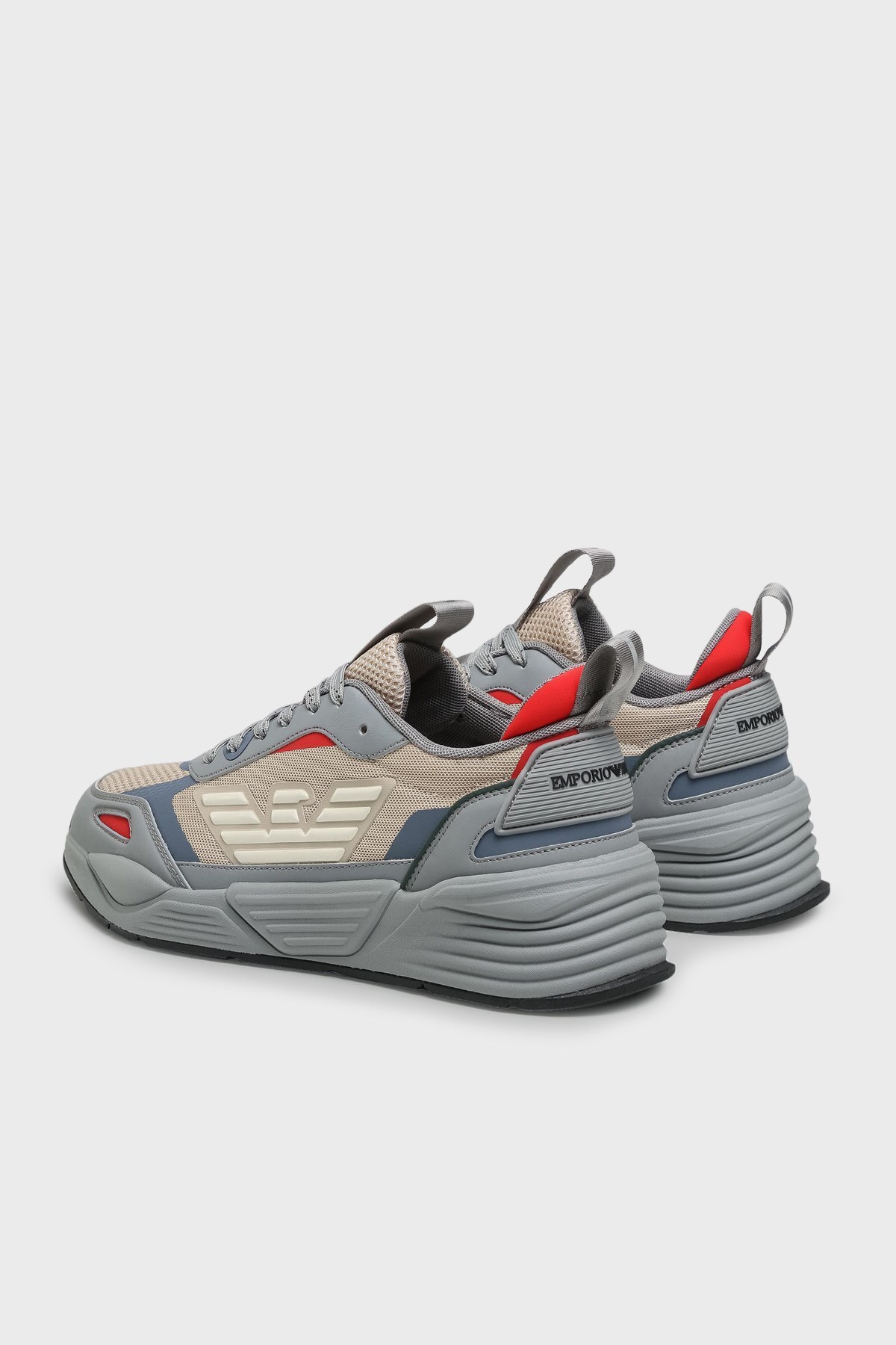 Emporio Armani Erkek Ayakkabı X4X325 XM521 Q077 GRİ-BEJ