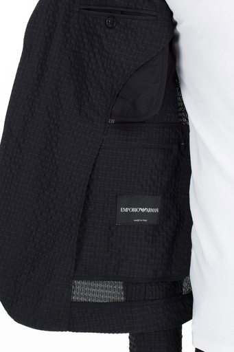 Emporio Armani Düğmeli Blazer Erkek Ceket 51G620 51306 999 SİYAH - 14