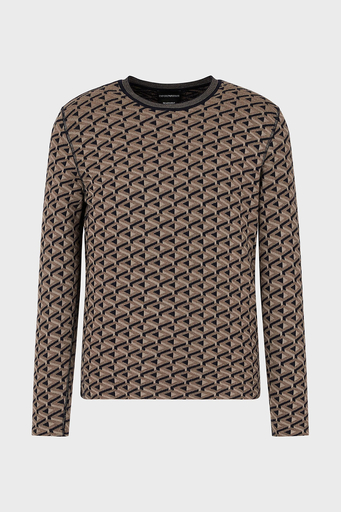 Emporio Armani Bisiklet Yaka Yün Karışımlı Erkek Kazak 6K1MYA 1MFCZ F914 LACİVERT - 4