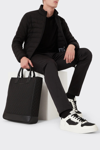 Emporio Armani Dik Yaka Cepli Şişme Erkek Mont 8N1BQ2 1NLRZ 0999 SİYAH - 7