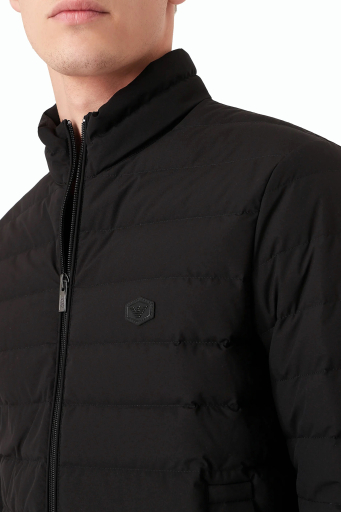 Emporio Armani Dik Yaka Cepli Şişme Erkek Mont 8N1BQ2 1NLRZ 0999 SİYAH - 9