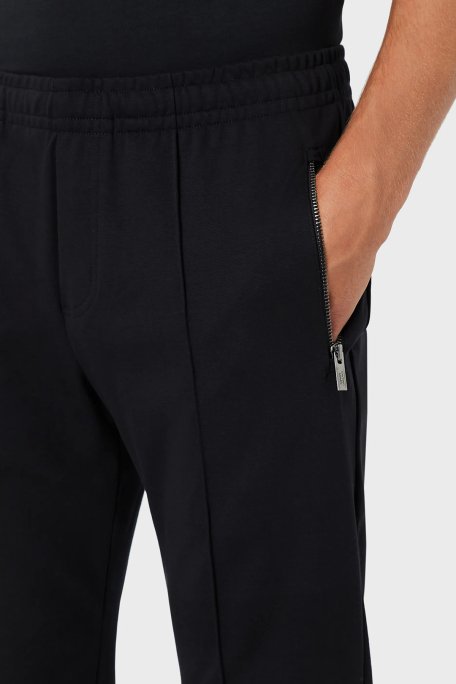 Emporio Armani Beli Lastikli Cepli Pamuklu Erkek Pantolon 8N1P72 1JBTZ 0920 LACİVERT - 4