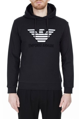 Emporio Armani - Emporio Armani Erkek Sweat 3H1M87 1J07Z 0999 SİYAH