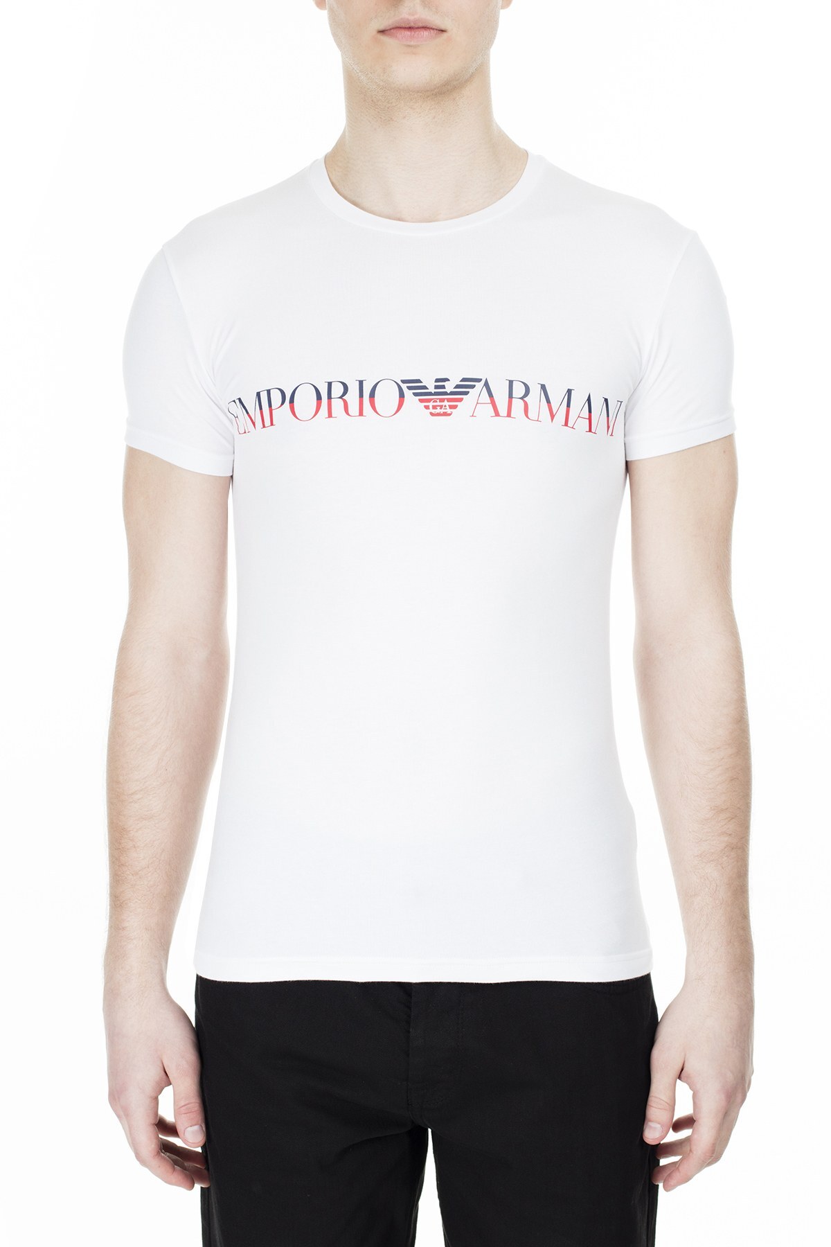 Emporio Armani Erkek T Shirt 111035 0P516 00010 BEYAZ