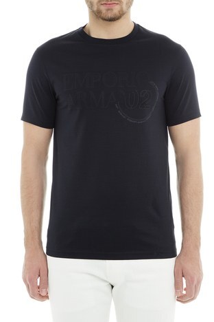 Emporio Armani - Emporio Armani Erkek T Shirt 3G1TL1 1JTUZ F971 LACİVERT