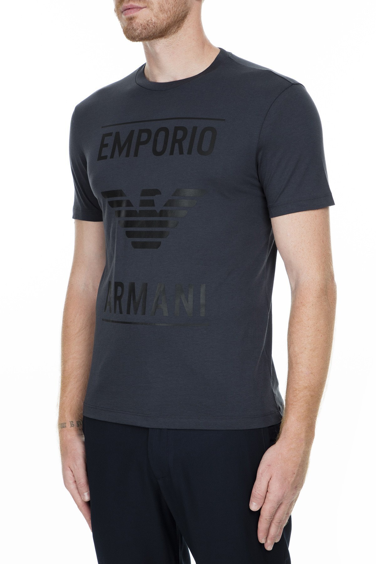 Emporio Armani Erkek T Shirt 6G1TE7 1JNQZ 0960 LACİVERT