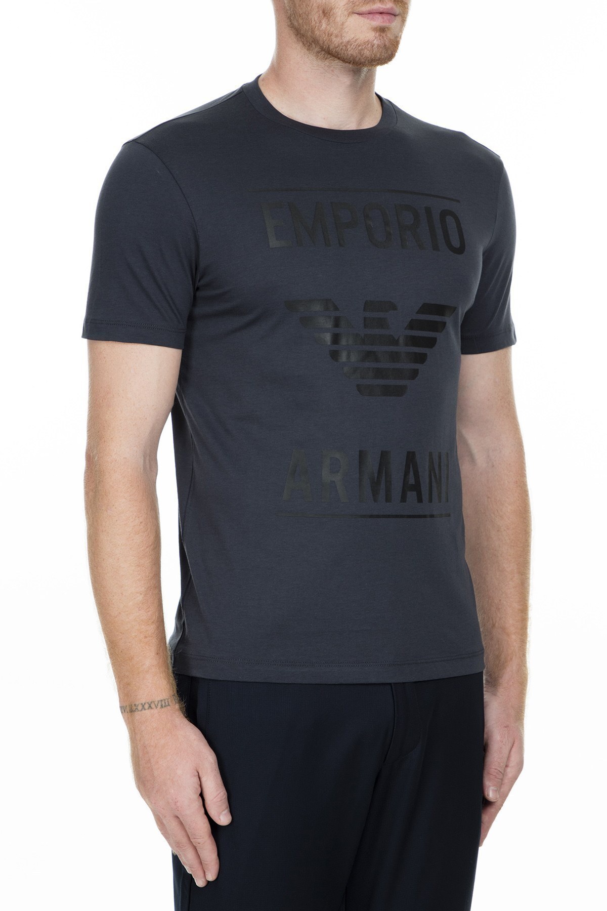 Emporio Armani Erkek T Shirt 6G1TE7 1JNQZ 0960 LACİVERT