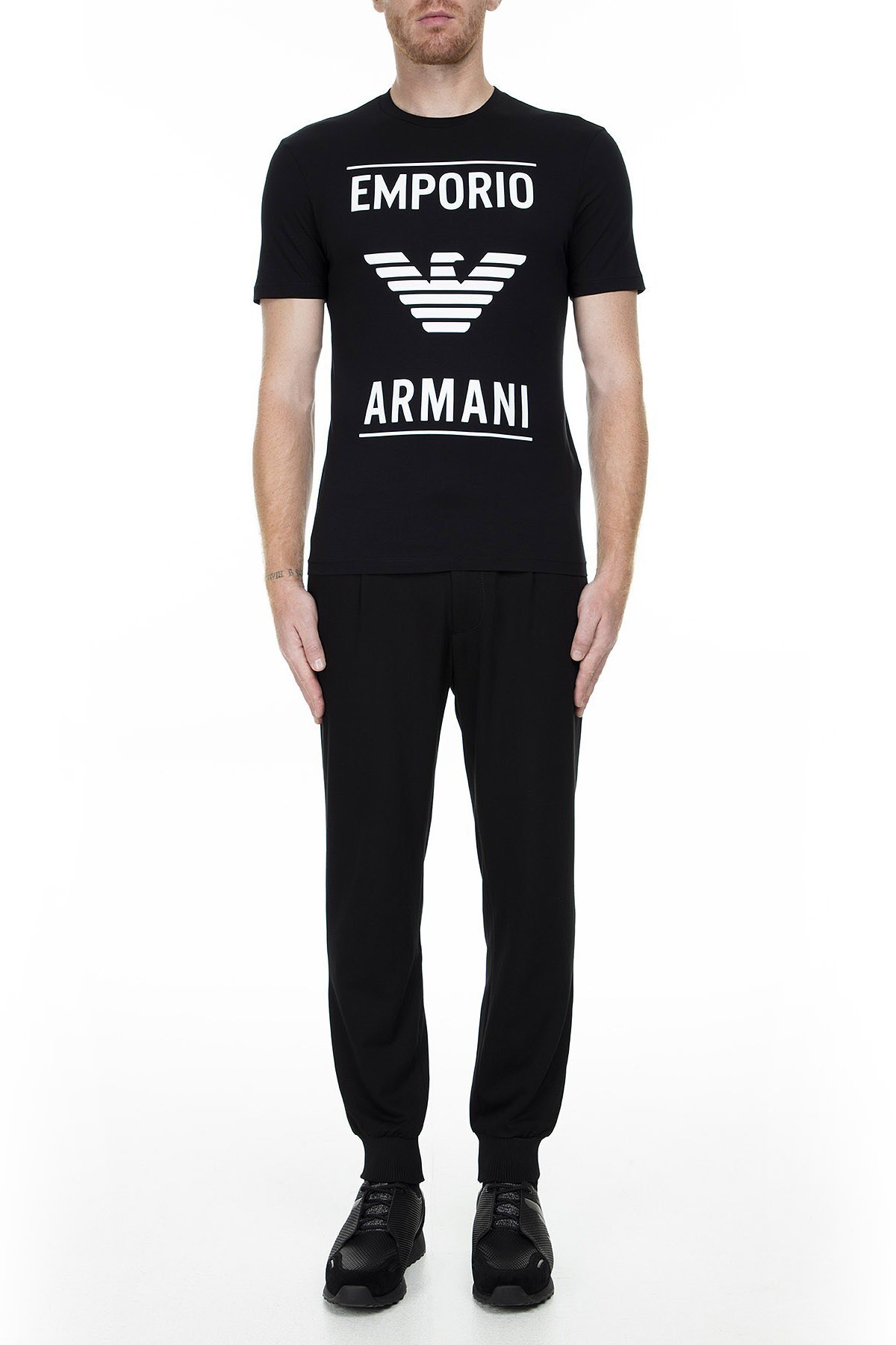 Emporio Armani Erkek T Shirt 6G1TE7 1JNQZ 0999 SİYAH
