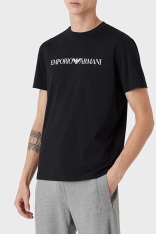 Emporio Armani - Emporio Armani Erkek T Shirt 8N1TN5 1JPZZ 0974 SİYAH
