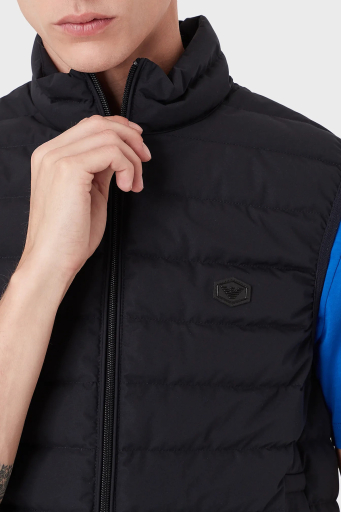 Emporio Armani Suya ve Soğuğa Karşı Dayanıklı Dik Yaka Slim Fit Şişme Erkek Yelek 8N1BQ1 1NLRZ 0920 LACİVERT - 14