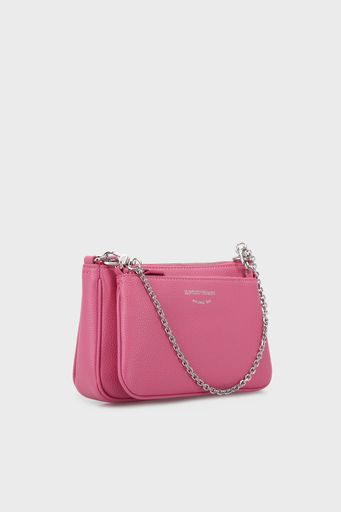 Emporio Armani Fermuarlı Çıkarılabilir Ön Bölmeli ve Askılı Bayan Çanta Y3H317 YFO5E 88308 FUŞYA - 2