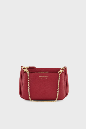 Emporio Armani Fermuarlı Çıkarılabilir Zincirli ve Askılı Bayan Çanta EW000540AF1 2036M 5008 BORDO - 1