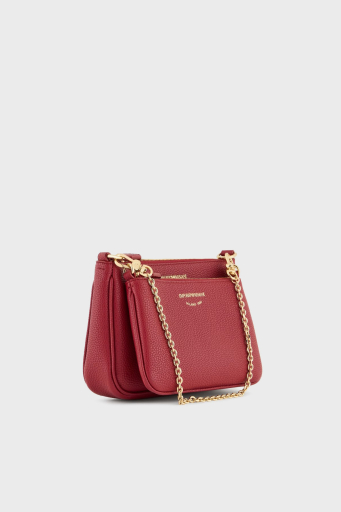 Emporio Armani Fermuarlı Çıkarılabilir Zincirli ve Askılı Bayan Çanta EW000540AF1 2036M 5008 BORDO - 9