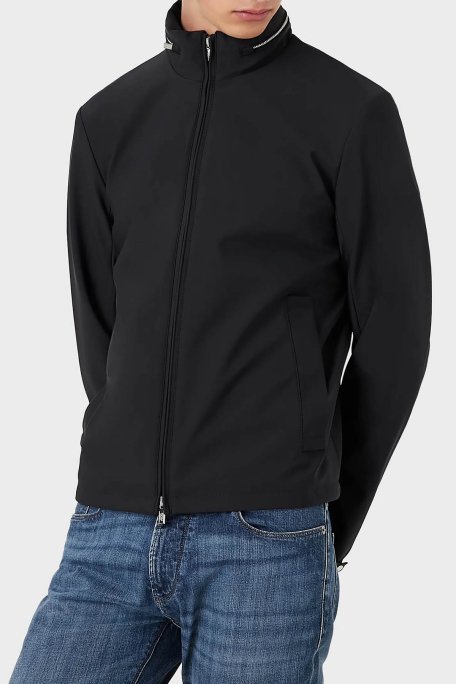 Emporio Armani Fermuarlı Rüzgar Geçirmez Dik Yaka Regular Fit Erkek Mont 8N1BD2 1NZAZ 0920 LACİVERT - 1