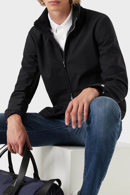 Emporio Armani Fermuarlı Rüzgar Geçirmez Dik Yaka Regular Fit Erkek Mont 8N1BD2 1NZAZ 0920 LACİVERT - 2