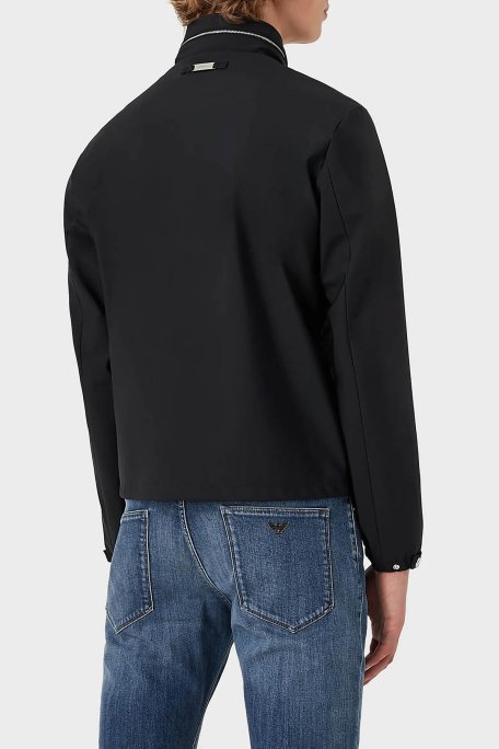 Emporio Armani Fermuarlı Rüzgar Geçirmez Dik Yaka Regular Fit Erkek Mont 8N1BD2 1NZAZ 0920 LACİVERT - 3