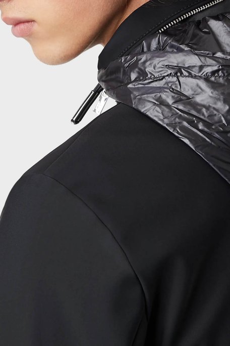Emporio Armani Fermuarlı Rüzgar Geçirmez Dik Yaka Regular Fit Erkek Mont 8N1BD2 1NZAZ 0920 LACİVERT - 4