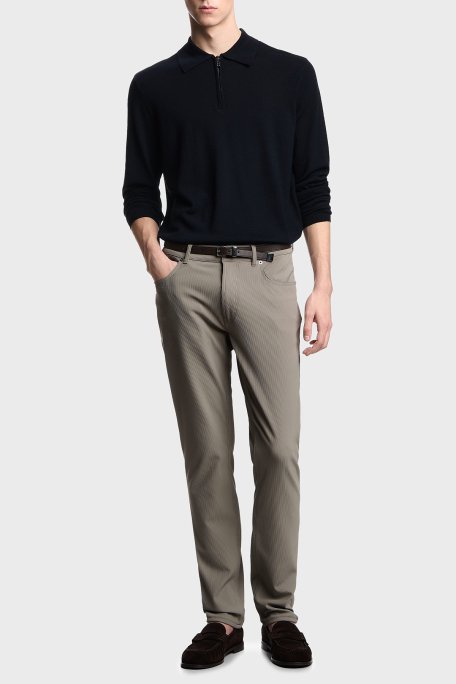 Emporio Armani Fitilli Regular Fit Normal Bel Düz Paça Erkek Kot Pantolon EM000062 AF14076 U6218 BEJ - 7