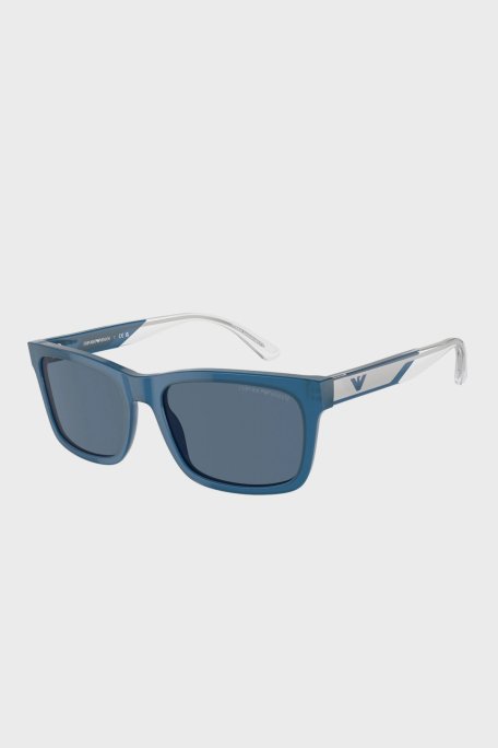 Emporio Armani Güneş Erkek Gözlük 0EA4224 609280 57 Parlak Opal Mavi-Koyu Mavi - 1