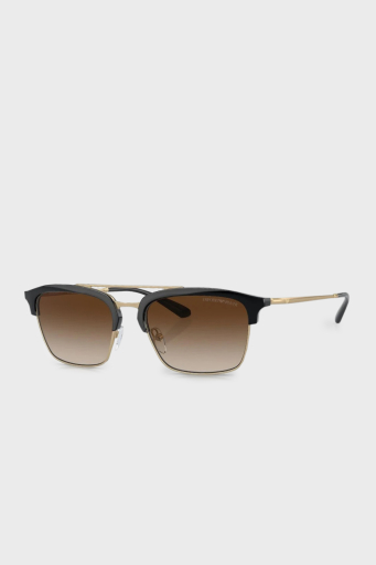 Emporio Armani Güneş Erkek Gözlük 0EA4228 300213 55 Parlak Siyah Mat Altın-Degrade - 1