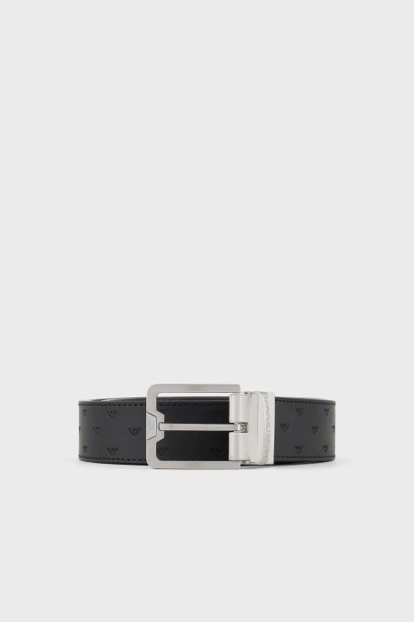 Emporio Armani Hakiki Deri Erkek Kemer Y4S502 Y734E 88045 SİYAH-LACİVERT - 1