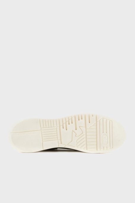 Emporio Armani Hakiki Deri Kalın Tırtıklı Taban Sneaker Erkek Ayakkabı X4X264 XF570 00002 SİYAH - 6