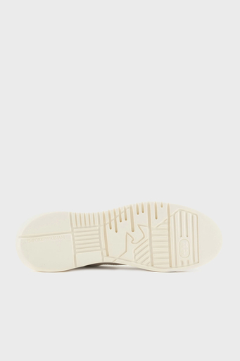 Emporio Armani Hakiki Deri Kalın Tırtıklı Taban Sneaker Erkek Ayakkabı X4X264 XF570 00894 EKRU - 6
