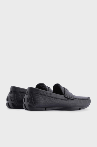 Emporio Armani Hakiki Deri Makosen Erkek Ayakkabı X4B124 XF665 00002 SİYAH - 3