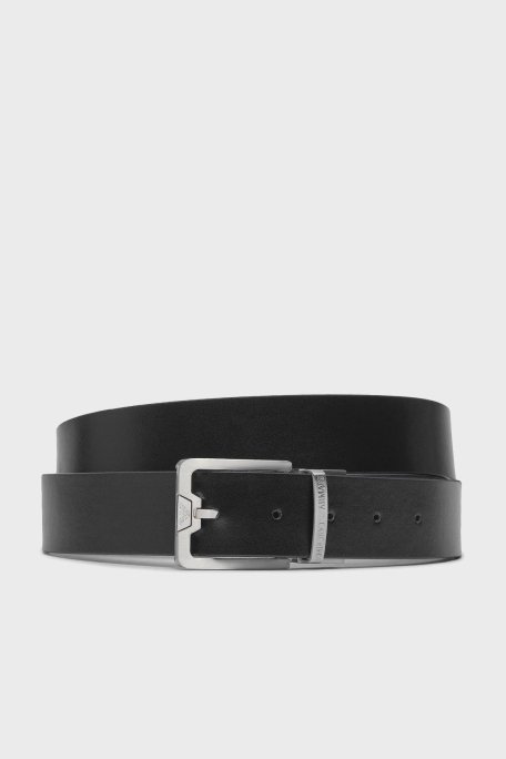 Emporio Armani Hakiki Deri Marka Baskılı Erkek Kemer Y4S502 Y221E 81386 SİYAH - 2
