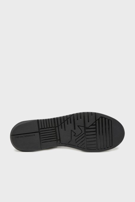 Emporio Armani Hakiki Deri Sneaker Bayan Ayakkabı X3X024 XR222 C679 BEYAZ-SİYAH - 6