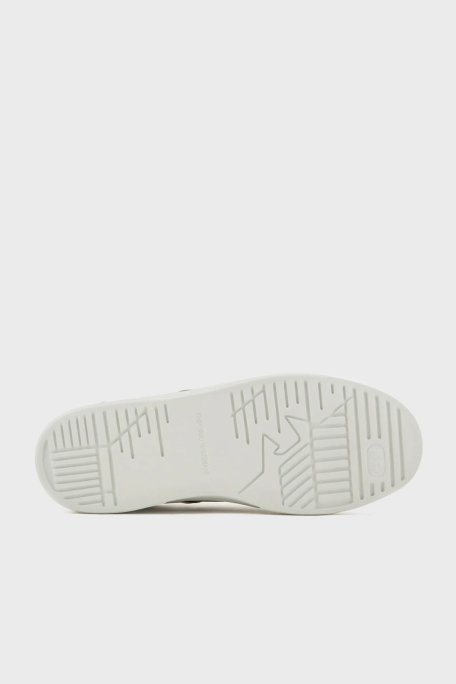Emporio Armani Hakiki Deri Sneaker Erkek Ayakkabı X4X570 XN840 K488 BEYAZ - 6